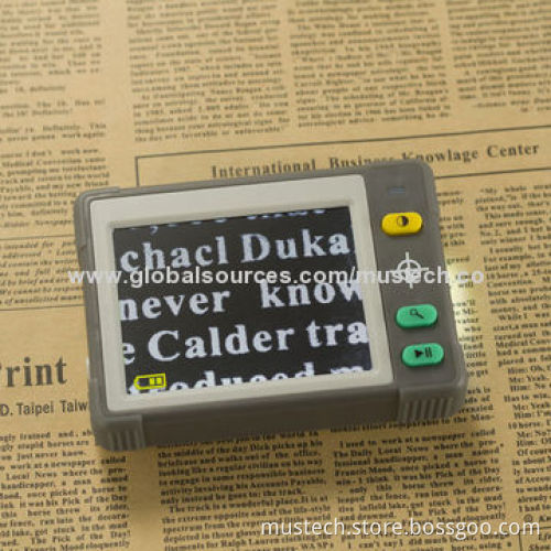 3.5-inch Handheld Portable Video Magnifier with Rechargeable Li-ion Battery